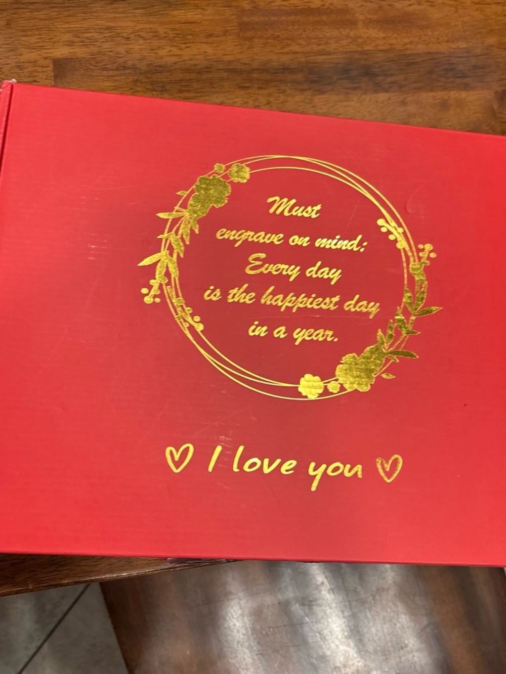Red 'I Love You' Decorative Keepsake Box